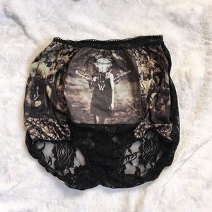 Ram Skull Zombies High Waist Pin-up Girl Briefs